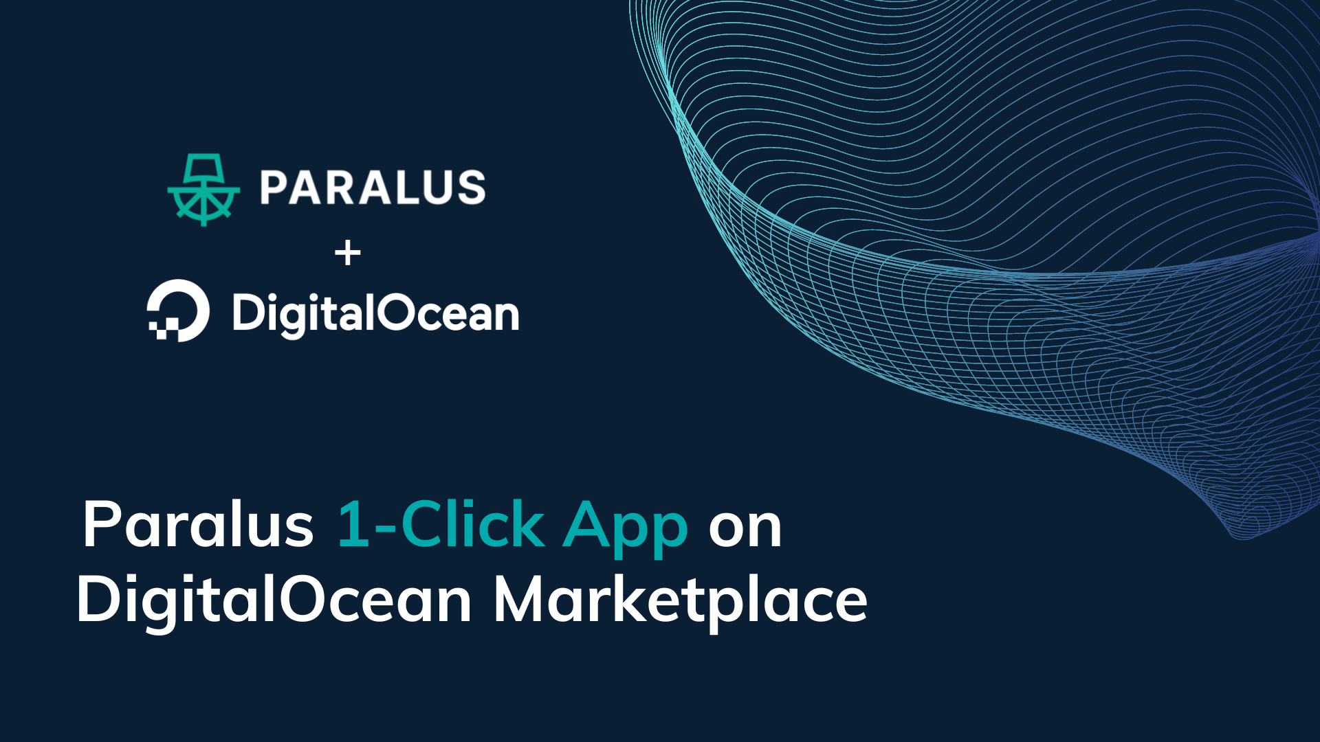Launching Paralus 1-Click App on DigitalOcean Marketplace