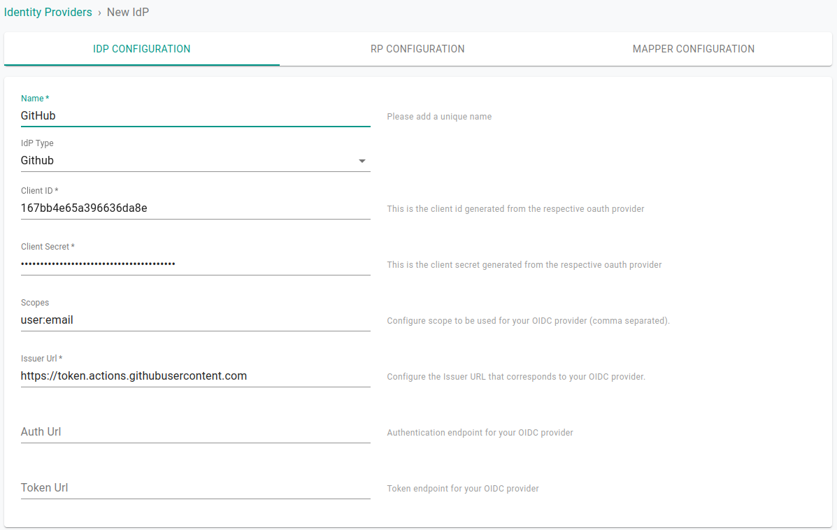 Adding new identity provider in Paralus